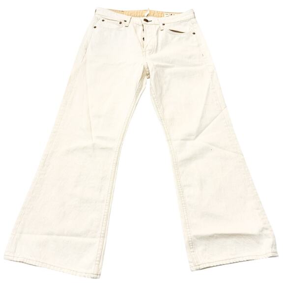 Rag & Bone Maya High-Rise Cropped Flare Ecru Denim Jeans Size 29 $225 NWT - Picture 2 of 9